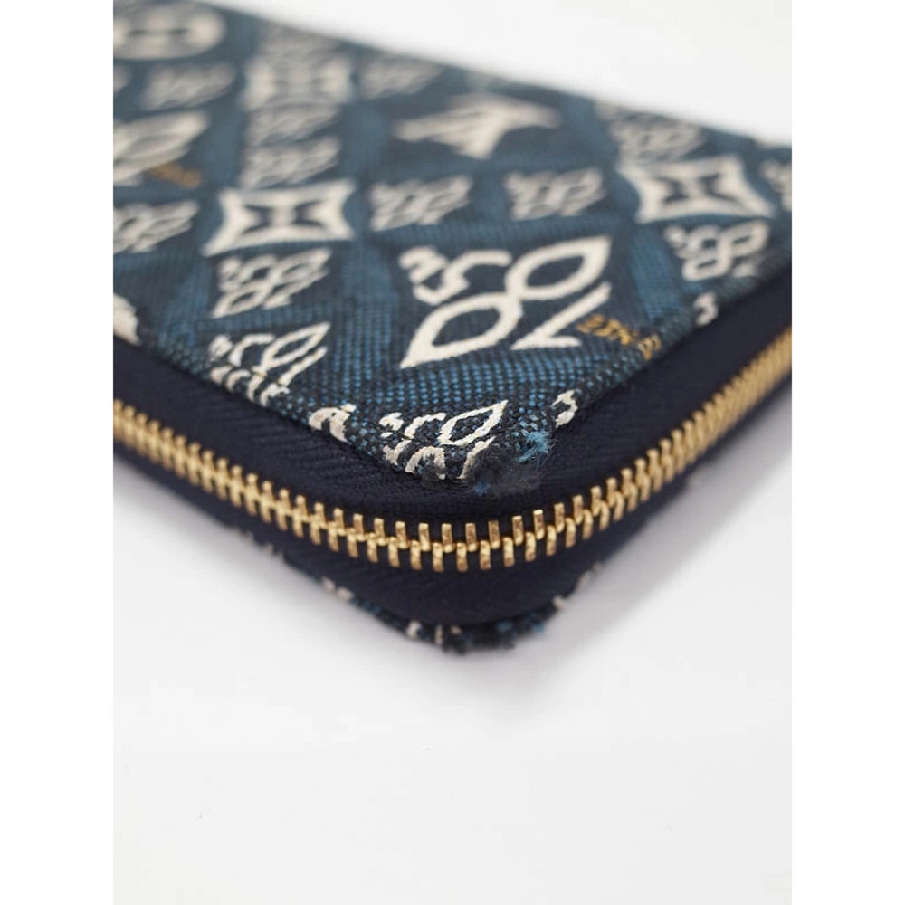 Louis Vuitton Jacquard Monogram Zipper Round 1984 Since Zippy Wallet Long - Picture 5 of 9